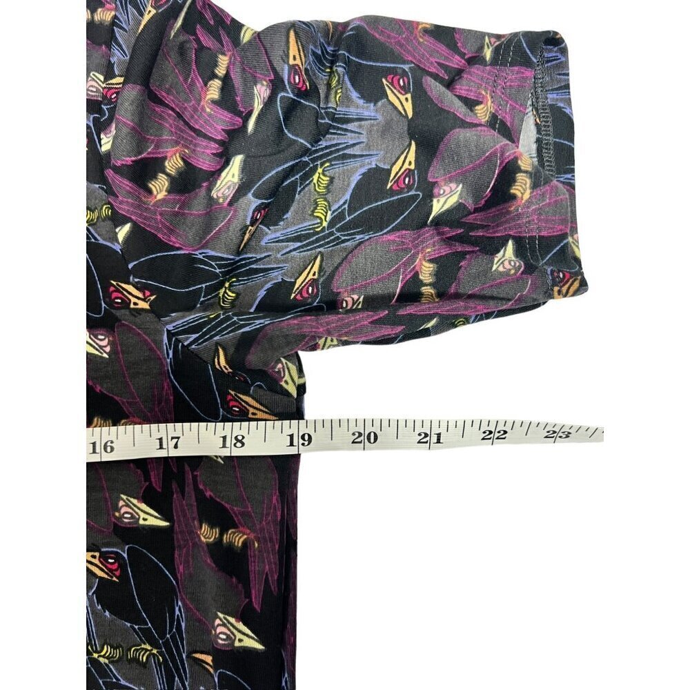 LuLaRoe Disney  Women's Black Crow Birds Top - Picture 5 of 7